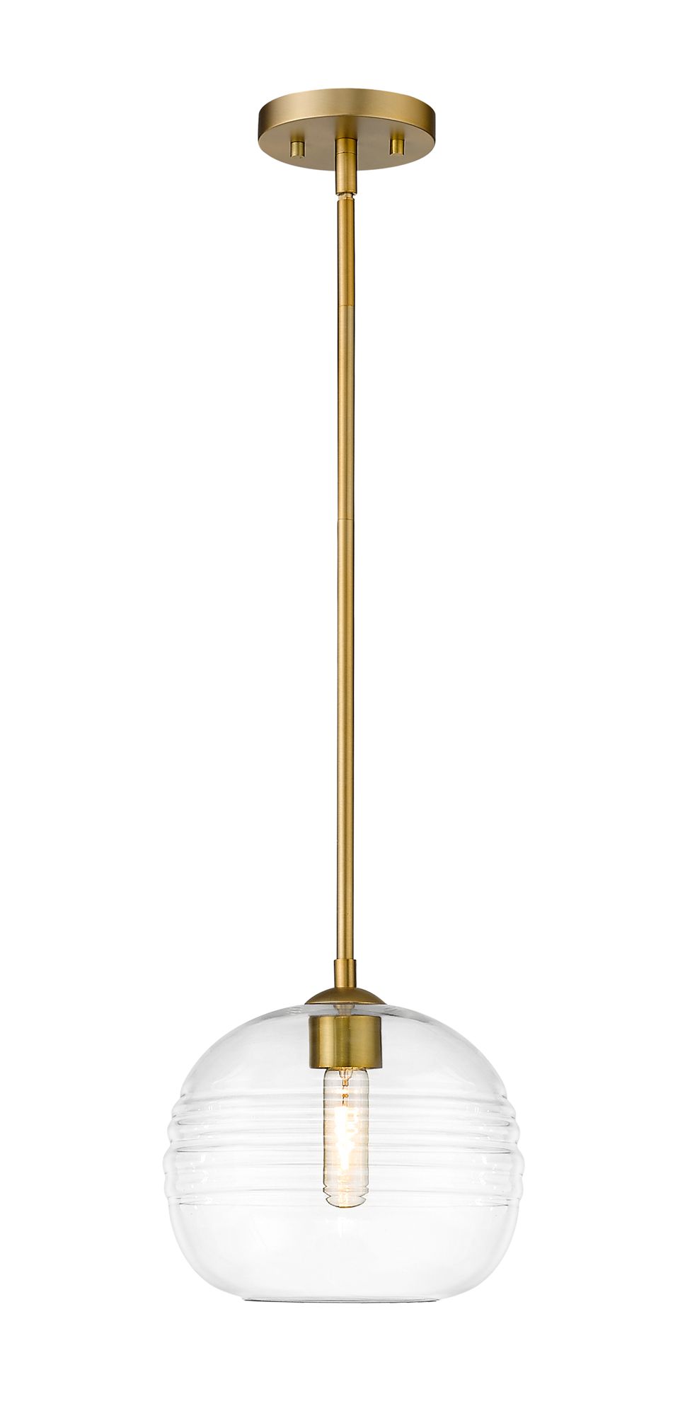Image 4 Z-Lite 1 Light Pendant in Olde Brass Finish more views