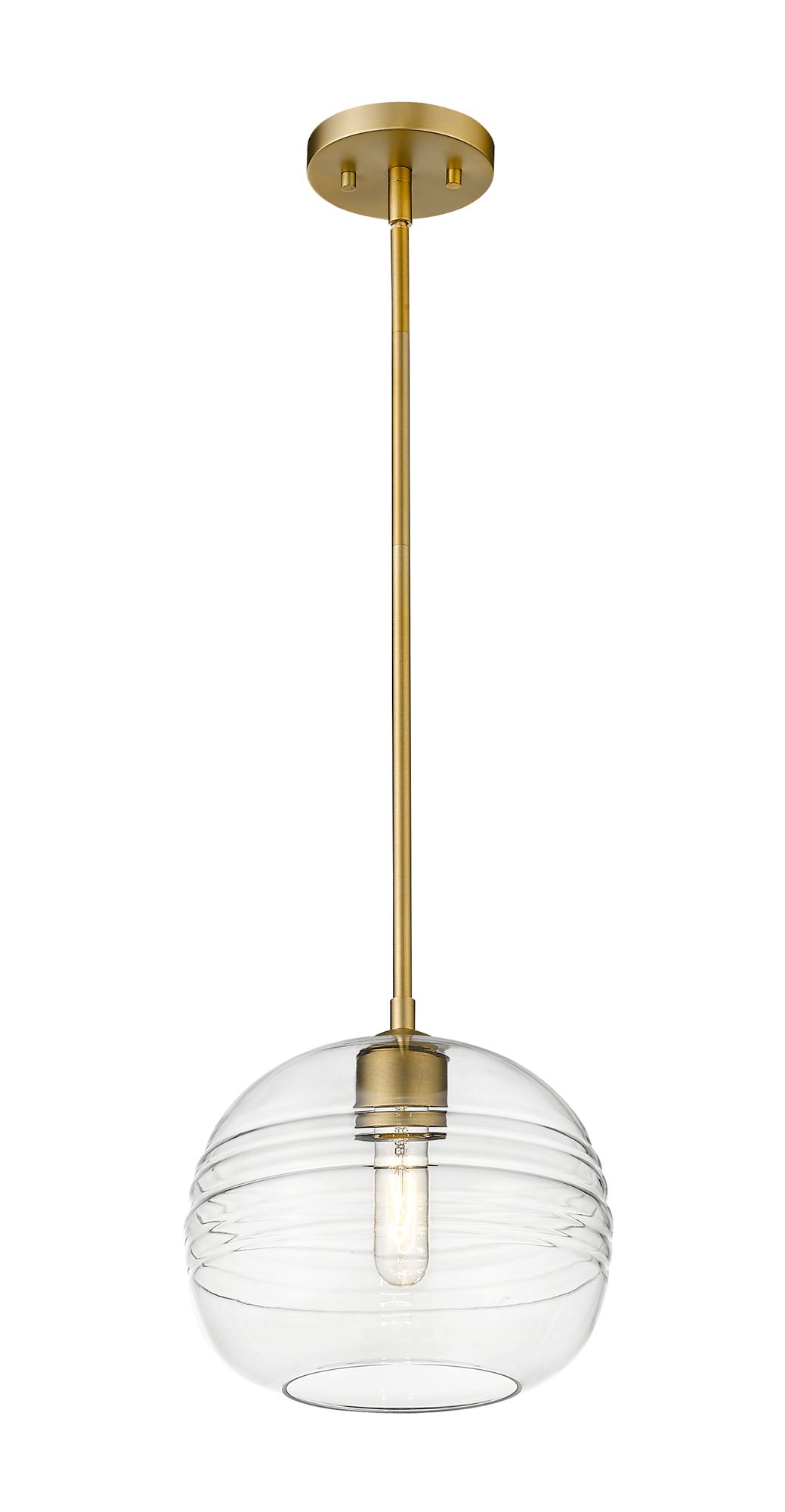 Image 5 Z-Lite 1 Light Pendant in Olde Brass Finish more views