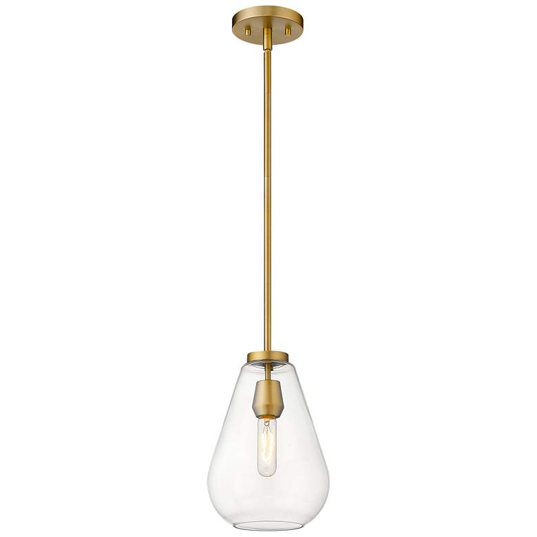 Image 1 Z-Lite 1 Light Pendant in Olde Brass Finish