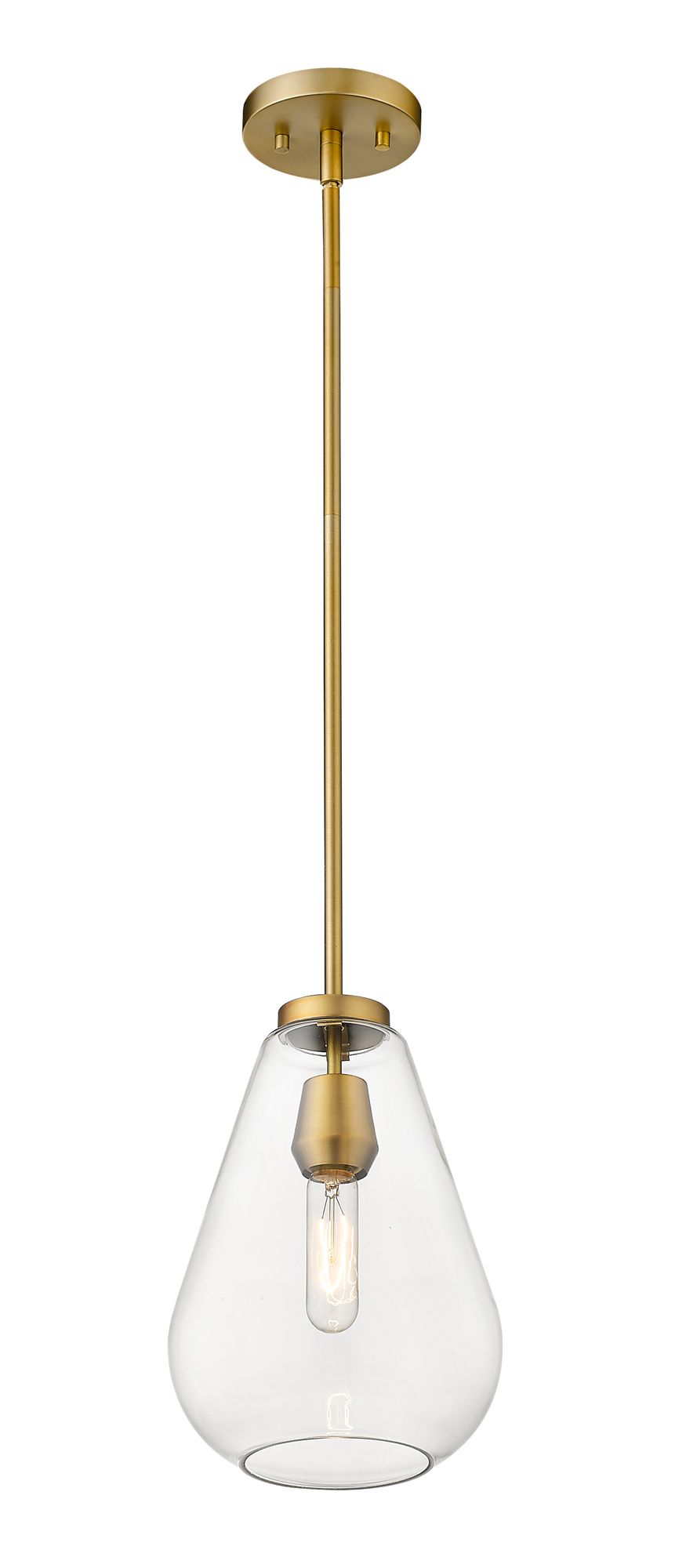 Image 5 Z-Lite 1 Light Pendant in Olde Brass Finish more views