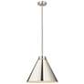 1_Z-Lite 1 Light Pendant in Polished Nickel Finish