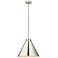 Z-Lite 1 Light Pendant in Polished Nickel Finish