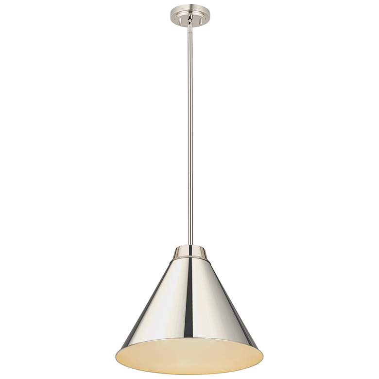 Image 5 Z-Lite 1 Light Pendant in Polished Nickel Finish more views