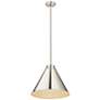 5_Z-Lite 1 Light Pendant in Polished Nickel Finish more views