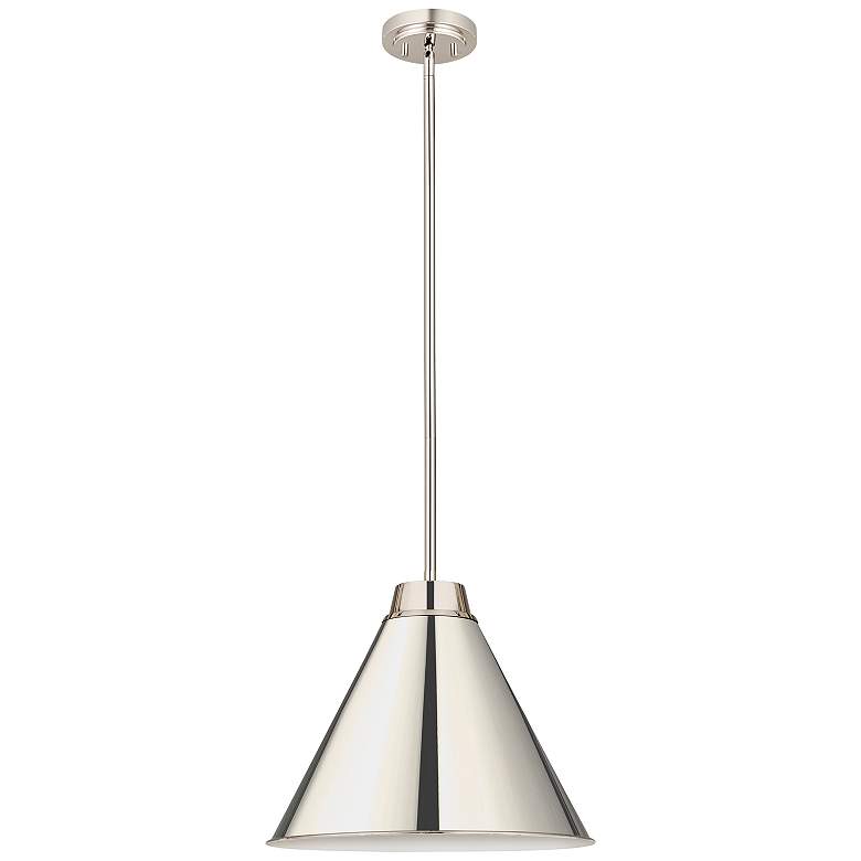 Image 7 Z-Lite 1 Light Pendant in Polished Nickel Finish more views