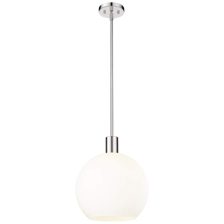 Image 1 Z-Lite 1 Light Pendant in Polished Nickel Finish