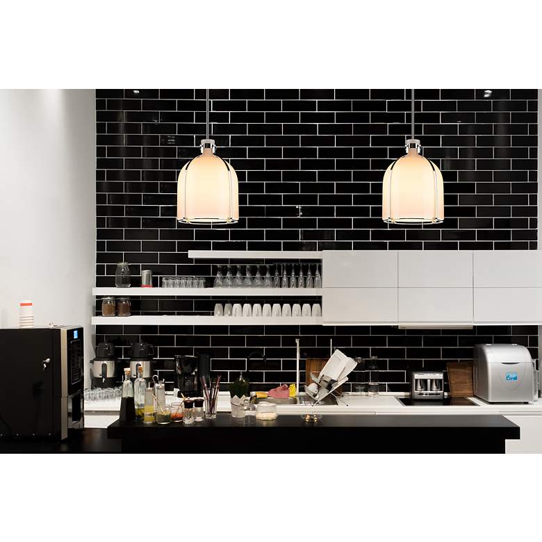 Image 3 Z-Lite 1 Light Pendant in Polished Nickel Finish more views