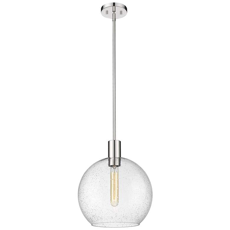 Image 1 Z-Lite 1 Light Pendant in Polished Nickel Finish