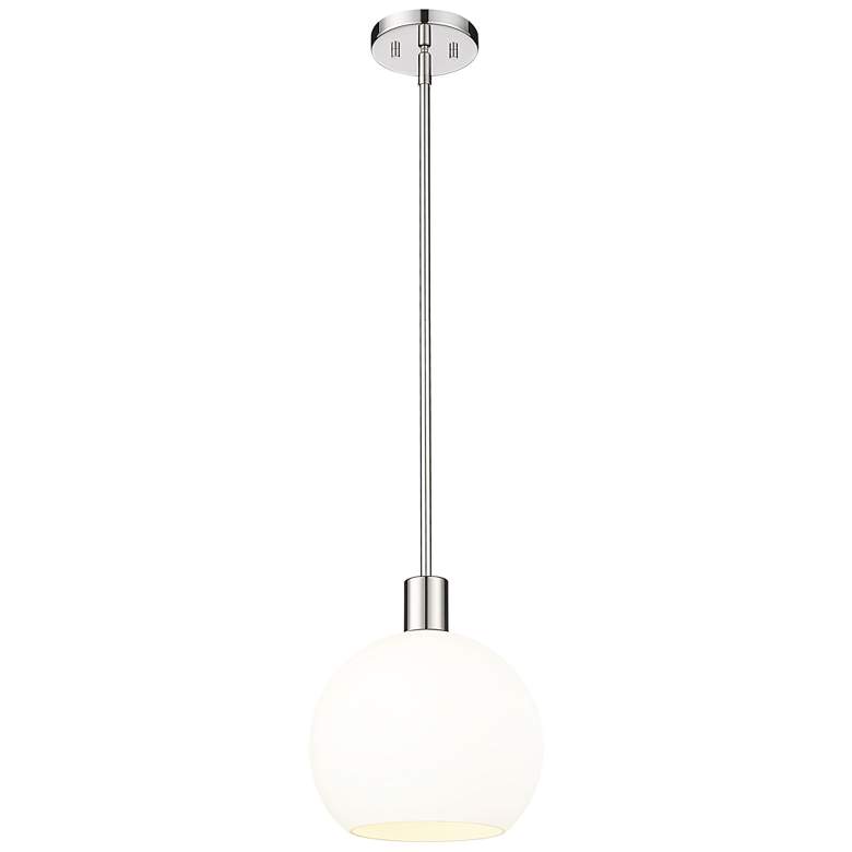 Image 1 Z-Lite 1 Light Pendant in Polished Nickel Finish