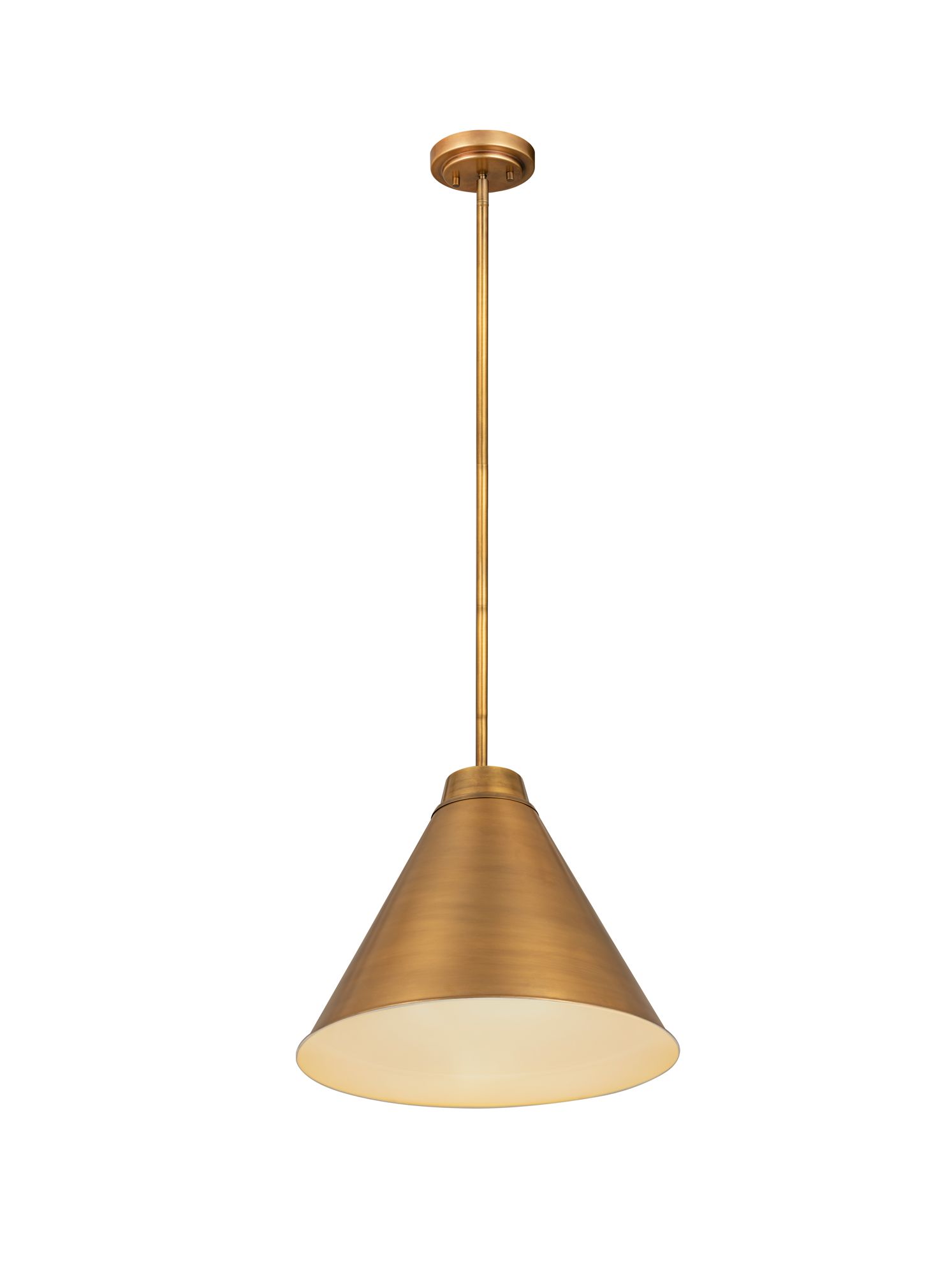 Image 5 Z-Lite 1 Light Pendant in Rubbed Brass Finish more views
