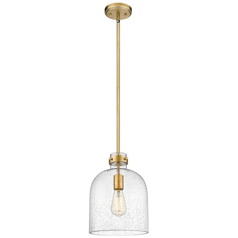 Image 1 Z-Lite 1 Light Pendant in Rubbed Brass Finish