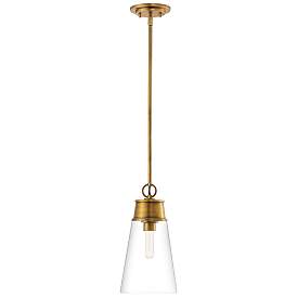 Image1 of Z-Lite 1 Light Pendant in Rubbed Brass Finish