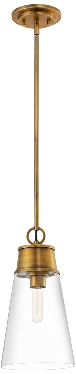 Image 4 Z-Lite 1 Light Pendant in Rubbed Brass Finish more views