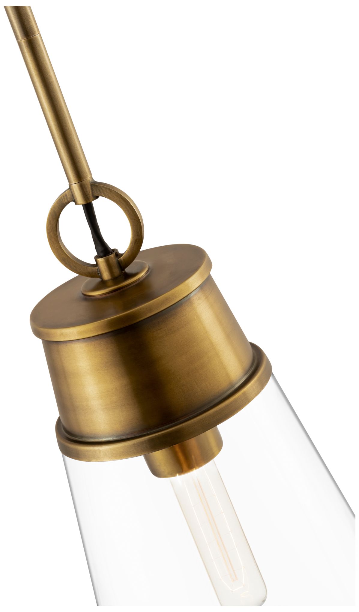 Image 6 Z-Lite 1 Light Pendant in Rubbed Brass Finish more views