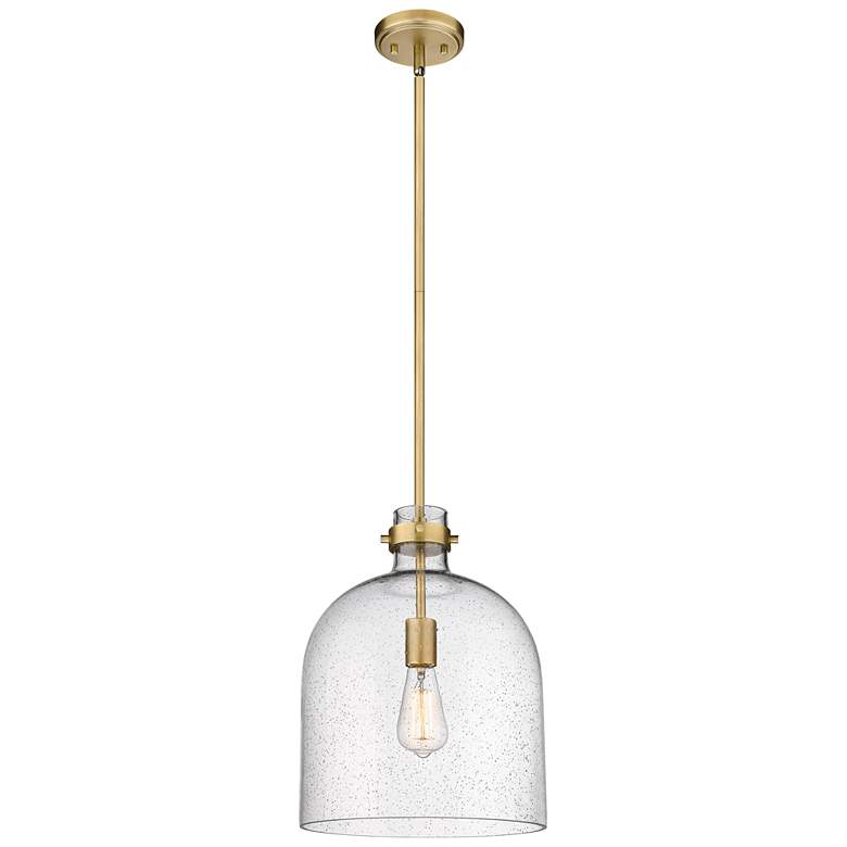 Image 1 Z-Lite 1 Light Pendant in Rubbed Brass Finish