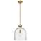 Z-Lite 1 Light Pendant in Rubbed Brass Finish