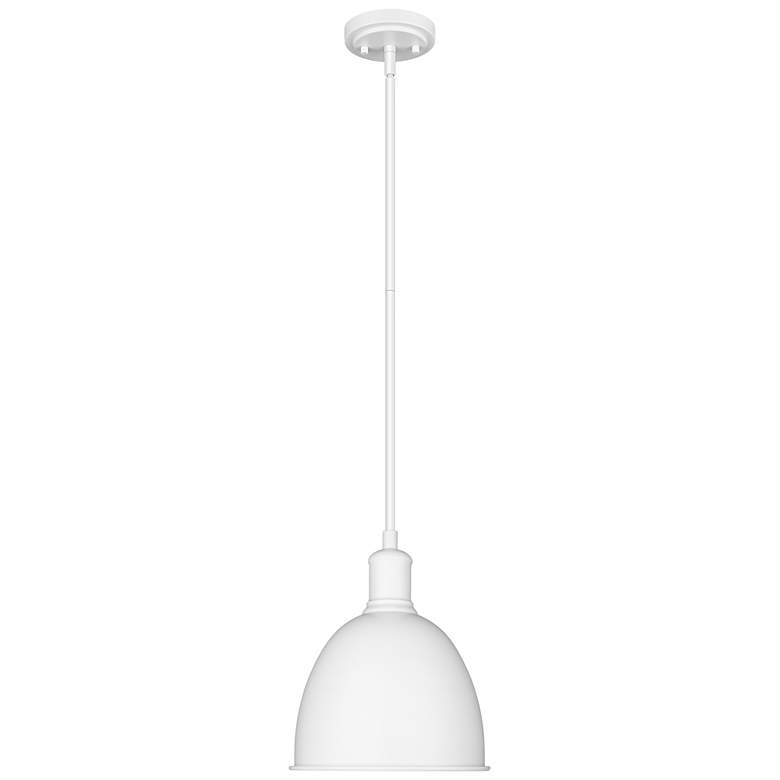 Image 1 Z-Lite 1 Light Pendant in Satin White Finish