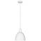 Z-Lite 1 Light Pendant in Satin White Finish