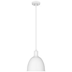 Z-Lite 1 Light Pendant in Satin White Finish
