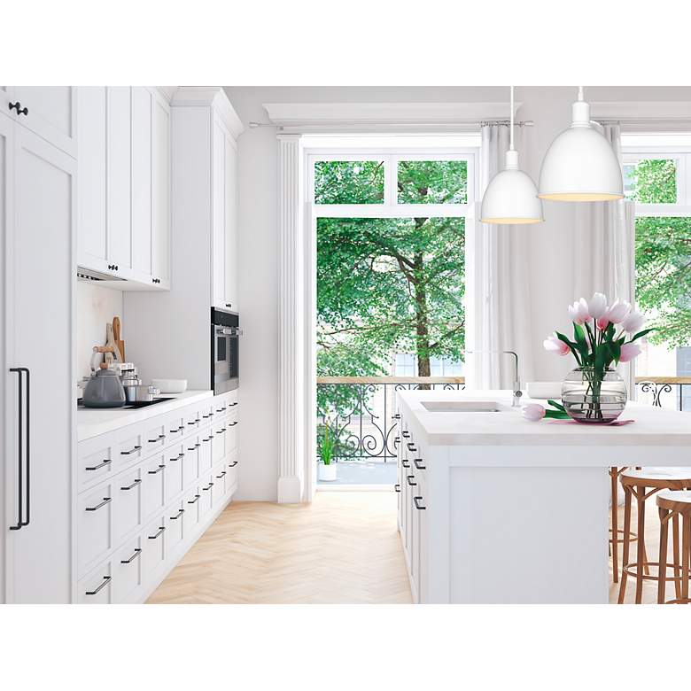 Image 2 Z-Lite 1 Light Pendant in Satin White Finish more views