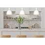 3_Z-Lite 1 Light Pendant in Satin White Finish more views