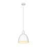 4_Z-Lite 1 Light Pendant in Satin White Finish more views
