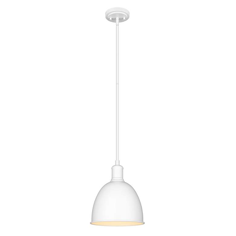 Image 5 Z-Lite 1 Light Pendant in Satin White Finish more views