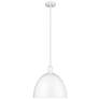 Z-Lite 1 Light Pendant in Satin White Finish
