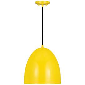 Image1 of Z-Lite 1 Light Pendant in Yellow Finish