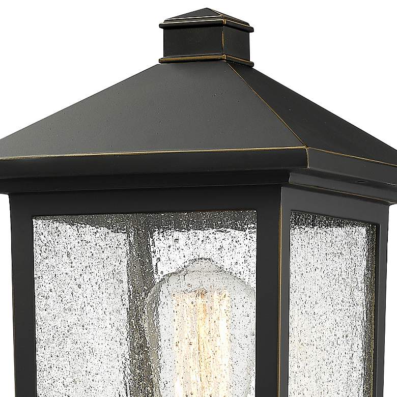 Image 2 Z-Lite 1 Light Post Mount Light in Oil Rubbed Bronze Finish more views