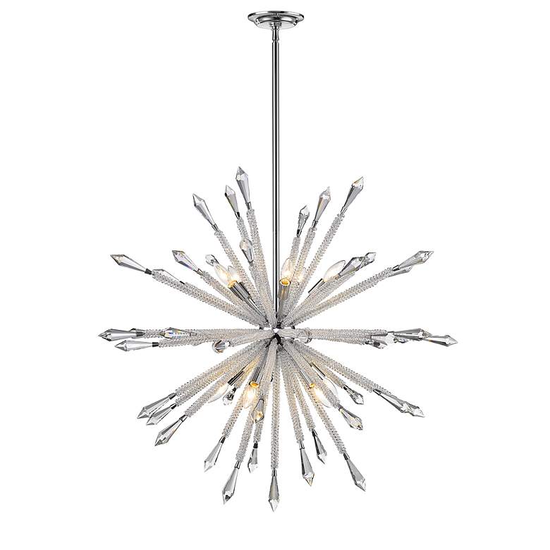 Image 4 Z-Lite 10 Light Chandelier in Chrome  Finish more views