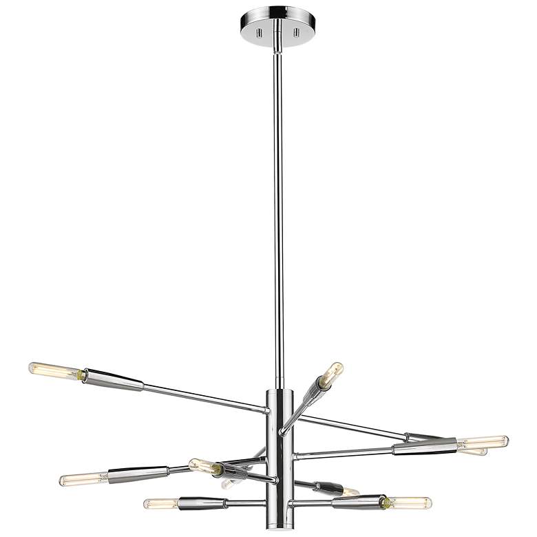 Image 1 Z-Lite 10 Light Chandelier in Chrome Finish