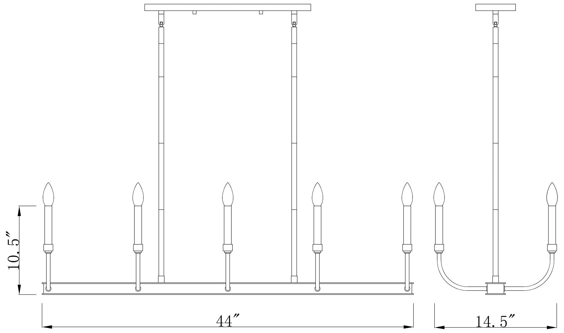 Z-Lite 10 Light Chandelier in Matte Black + Olde Brass Finish