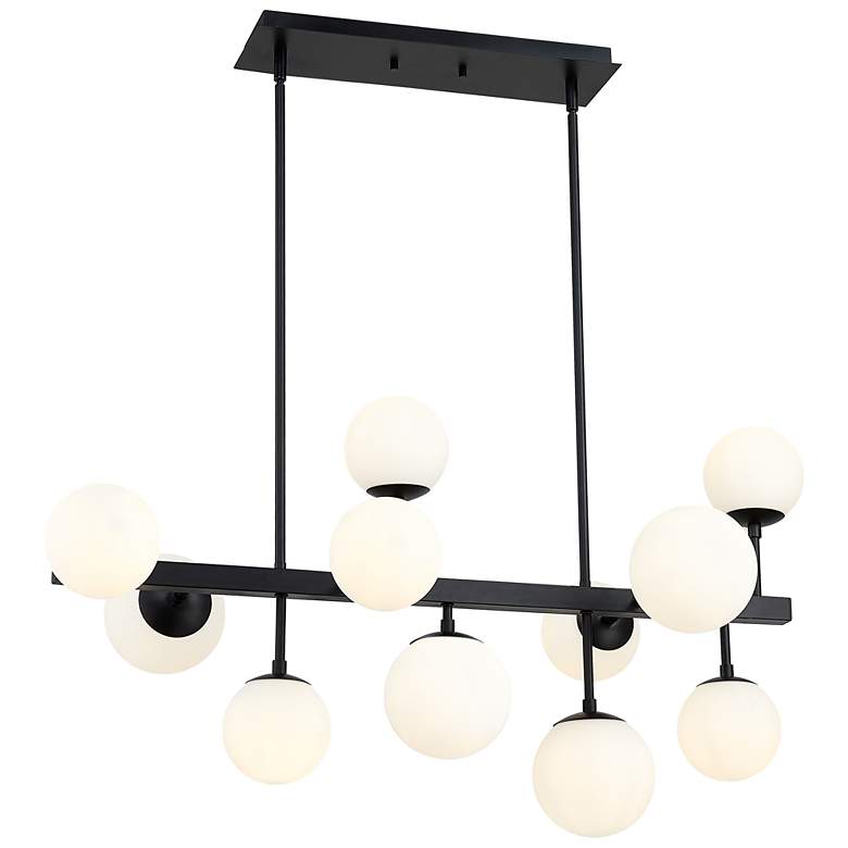 Image 1 Z-Lite 11 Light Chandelier in Matte Black Finish