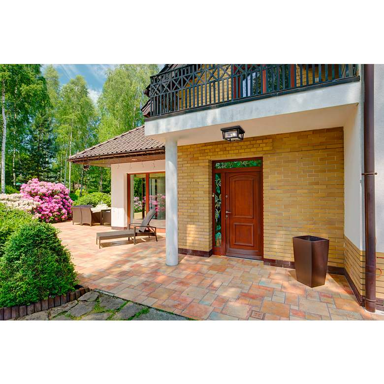 Image 2 Z-Lite 12" 3-Light Oil Rubbed Bronze Outdoor Flush Ceiling Light more views