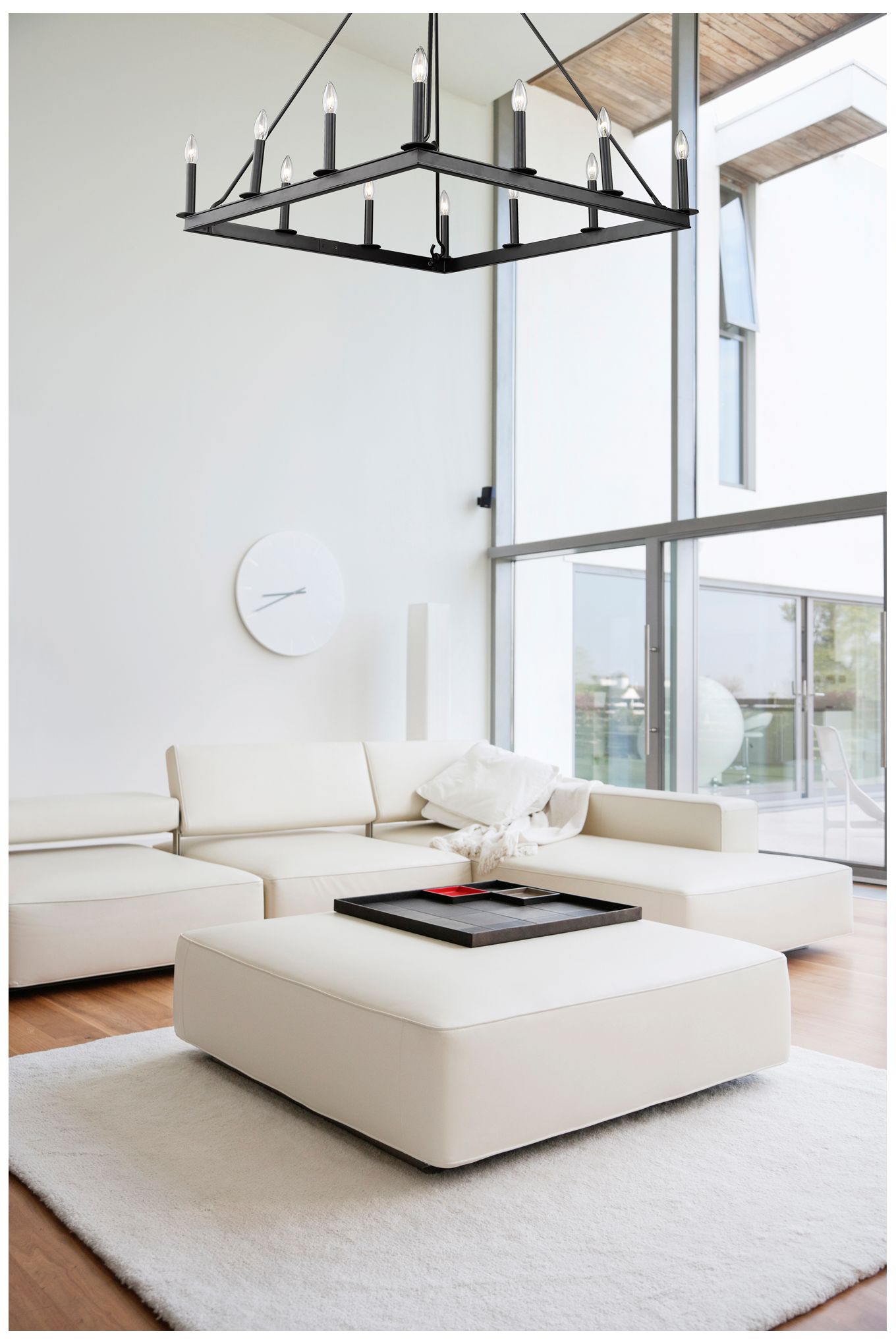 Image 3 Z-Lite 12 Light Chandelier in Matte Black Finish more views