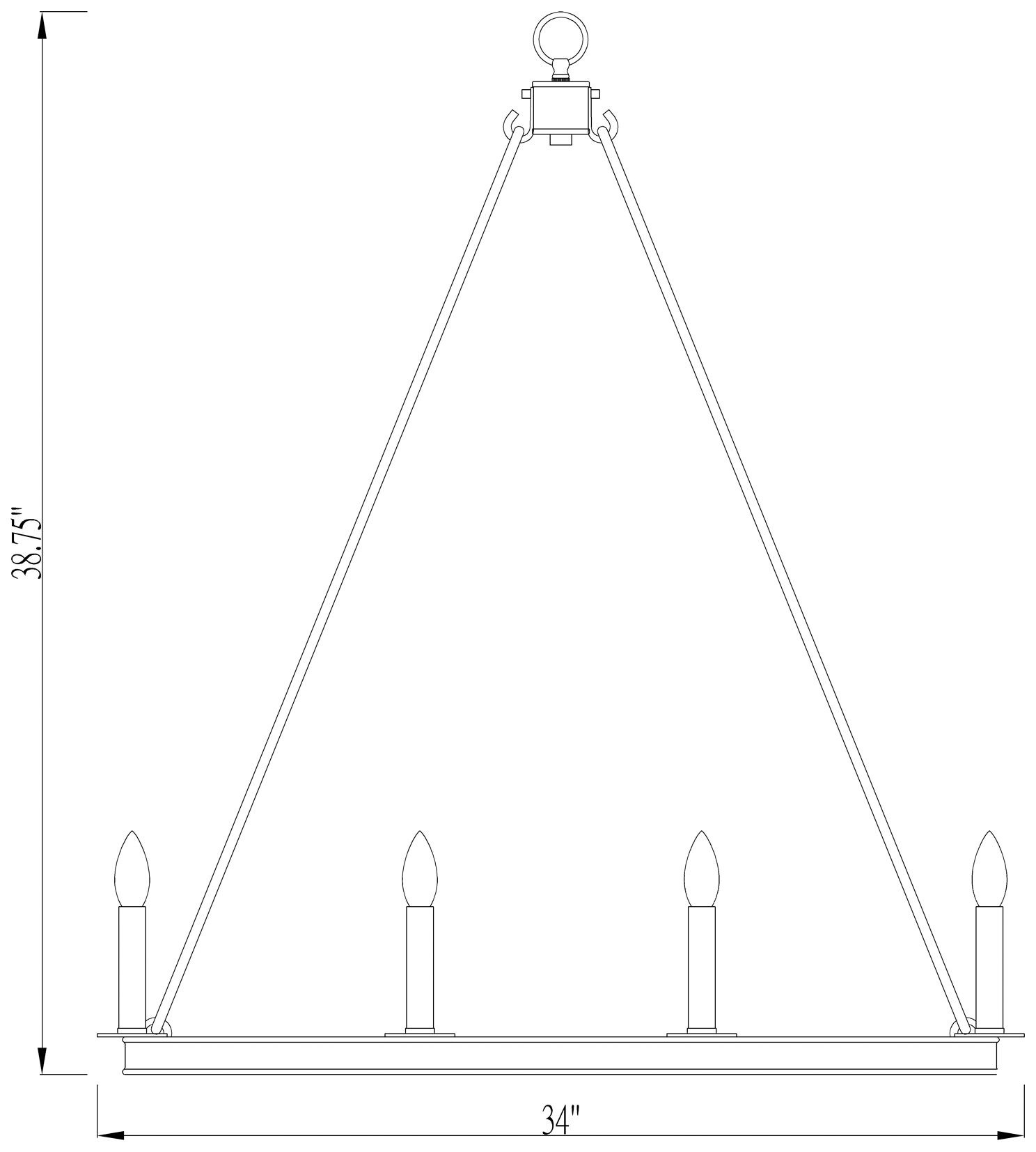 Z-Lite 12 Light Chandelier in Matte Black Finish