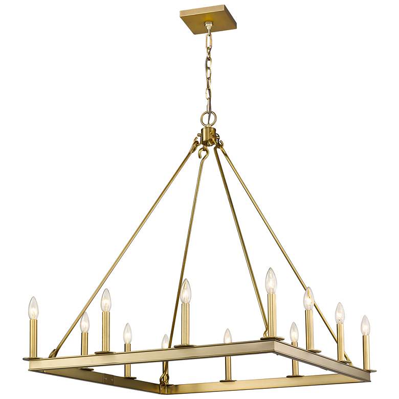 Image 1 Z-Lite 12 Light Chandelier in Olde Brass Finish
