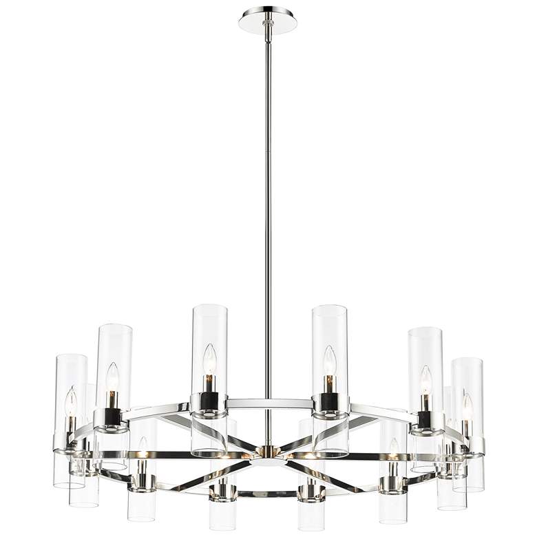 Image 1 Z-Lite 12 Light Chandelier in Polished Nickel Finish