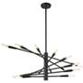 Thumbnail2 of Z-Lite 16 Light Chandelier in Matte Black Finish