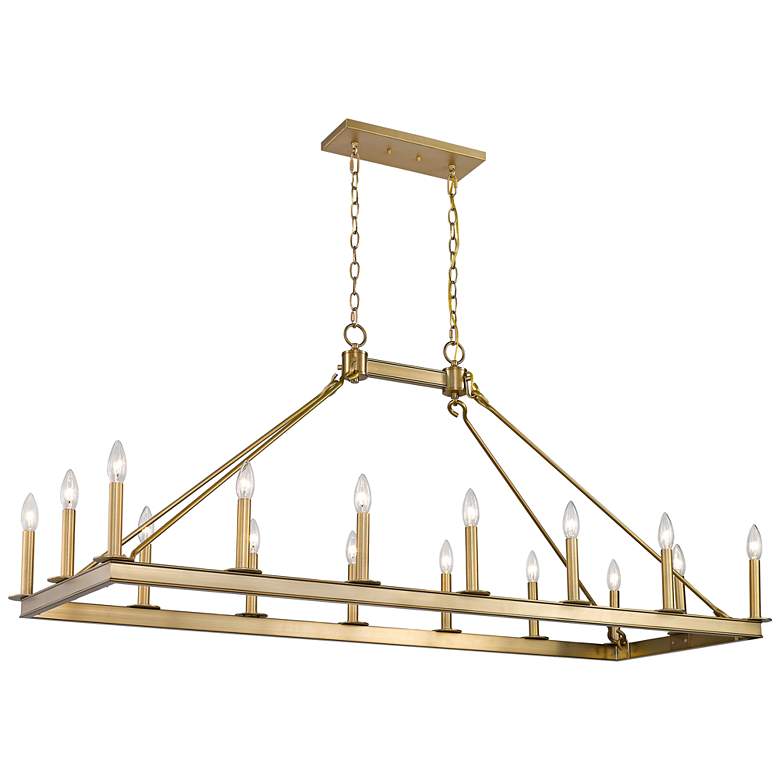 Image 1 Z-Lite 16 Light Chandelier in Olde Brass Finish