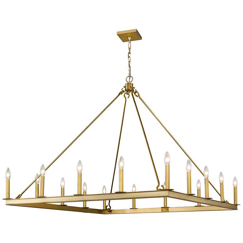 Image 1 Z-Lite 16 Light Chandelier in Olde Brass Finish