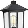 Z-Lite 17" High Black Outdoor Pier Mount Lantern Post Light