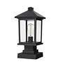 5_Z-Lite 17" High Black Outdoor Pier Mount Lantern Post Light more views