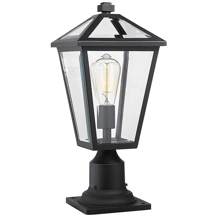 Z-Lite Portland 100-Watt 17-in Black Traditional Post Light Z-Lite Portland 100-Watt 17-in Black Traditional Post Light