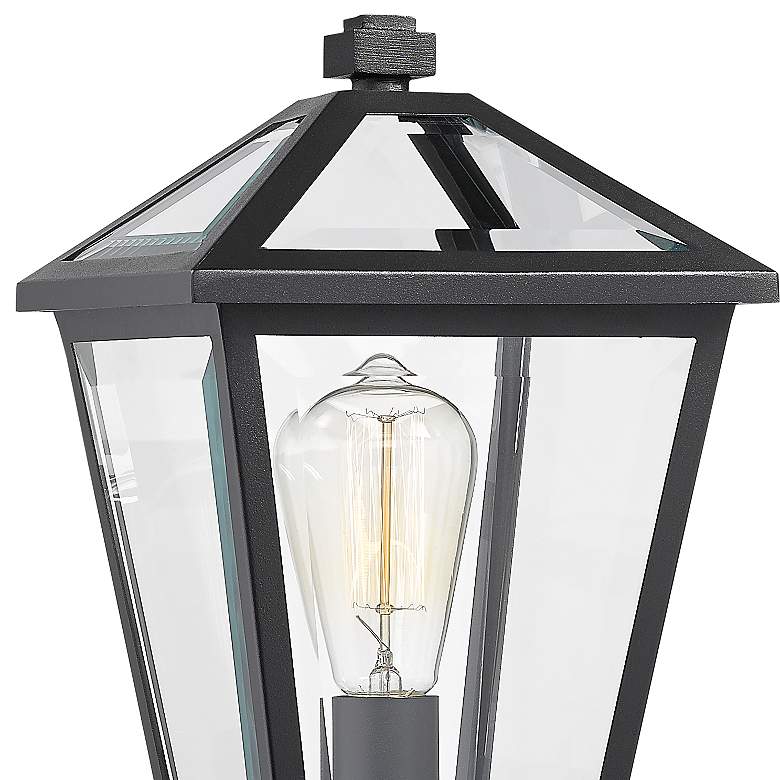 Image 2 Z-Lite 18.5" High 1-Light Black Finish Outdoor Pier Mount Light more views