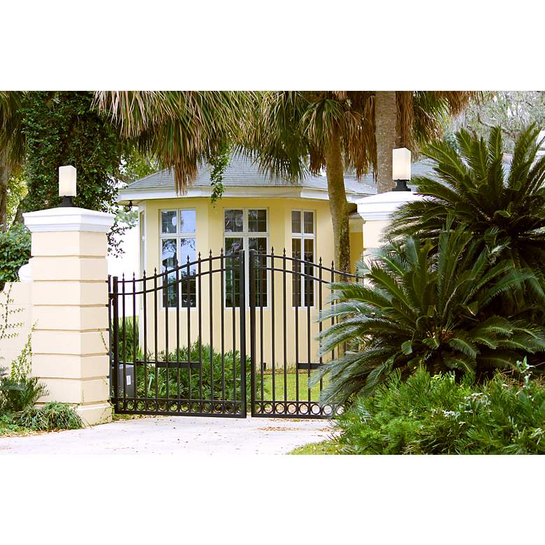 Image 4 Z-Lite 2 Light Outdoor Pier Mounted Fixture in Black Finish more views