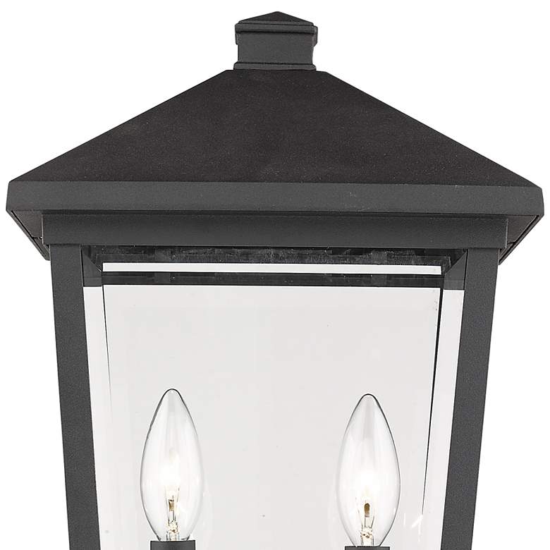 Image 2 Z-Lite 2 Light Outdoor Pier Mounted Fixture in Black Finish more views