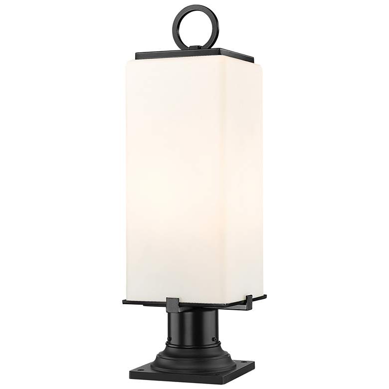Image 1 Z-Lite 2 Light Outdoor Pier Mounted Fixture in Black Finish