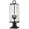 Z-Lite 2 Light Outdoor Pier Mounted Fixture in Black Finish